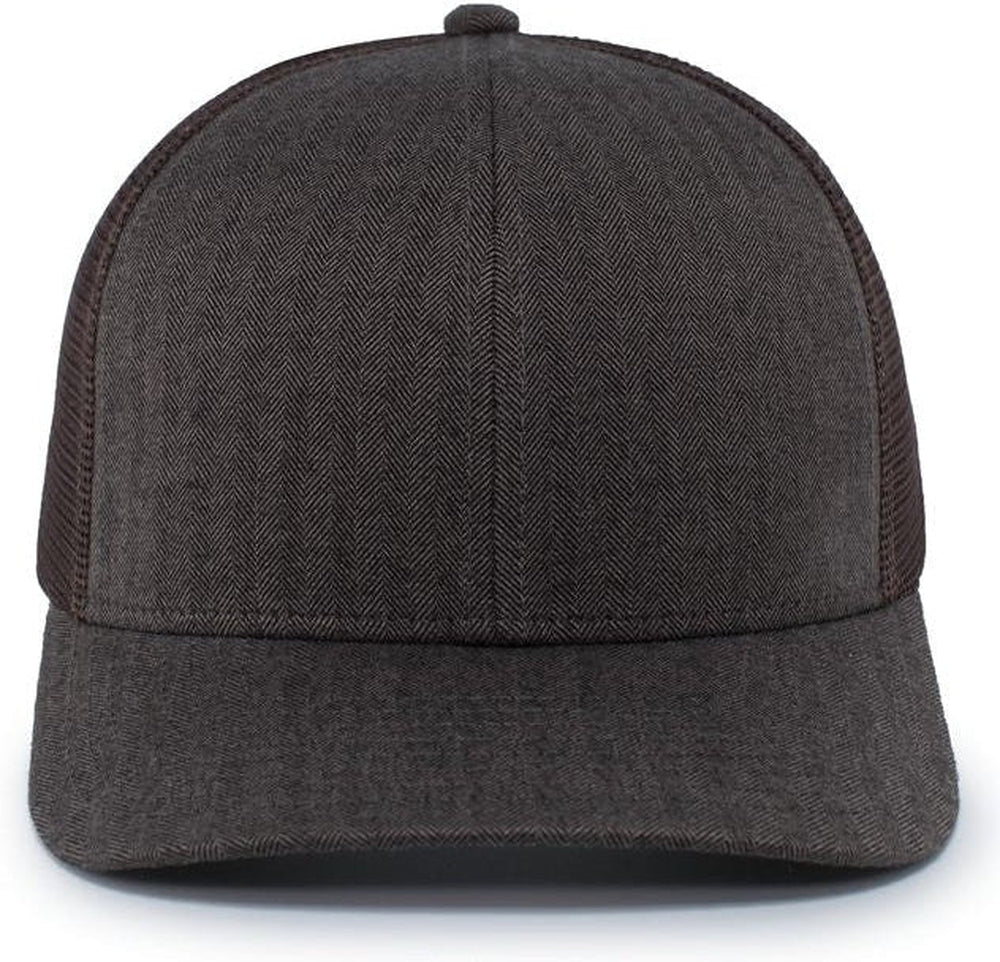 Pacific Headwear Herringbone Trucker Cap