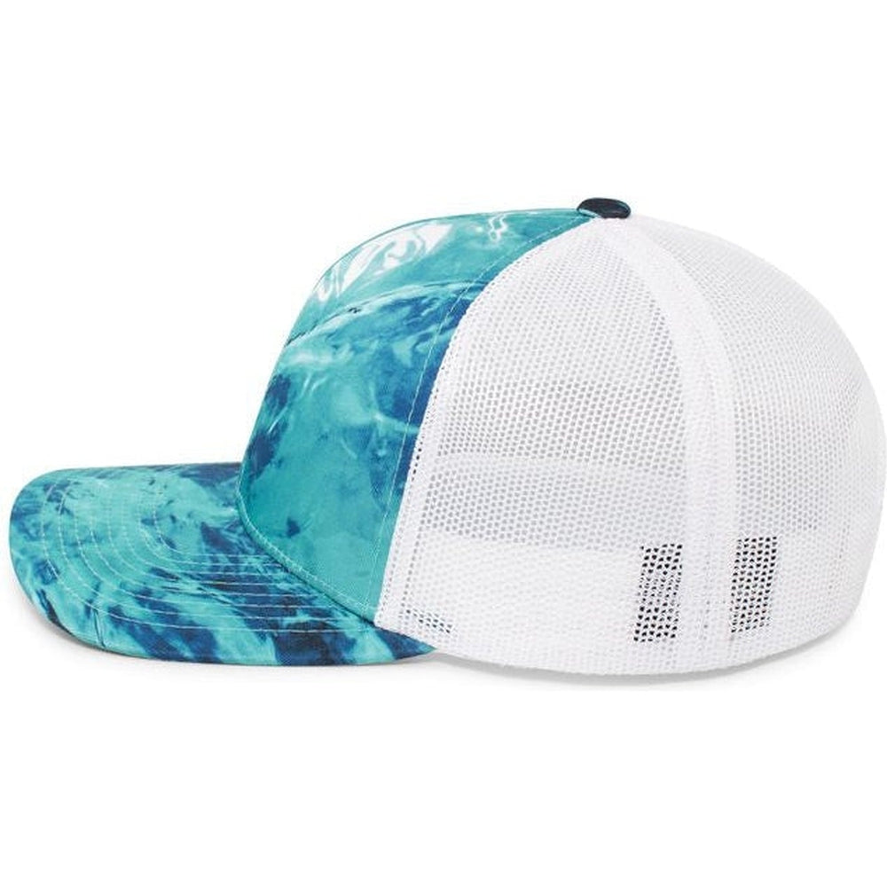 no-logo Pacific Headwear Mossy Oak Trucker Snapback-Caps-Pacific Headwear-Thread Logic 