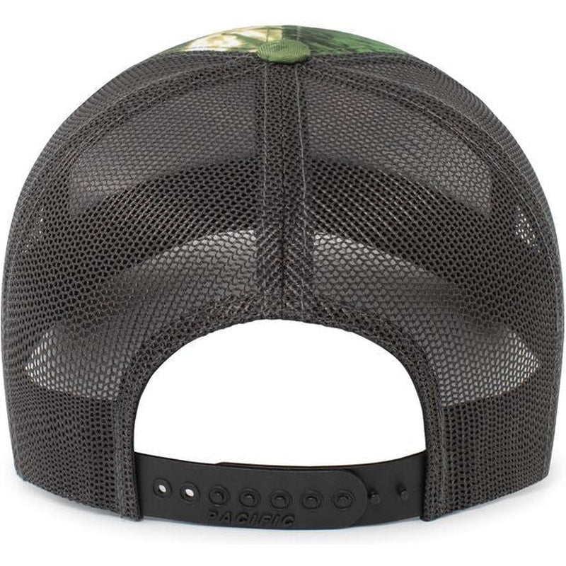 no-logo Pacific Headwear Mossy Oak Trucker Snapback-Caps-Pacific Headwear-Thread Logic 