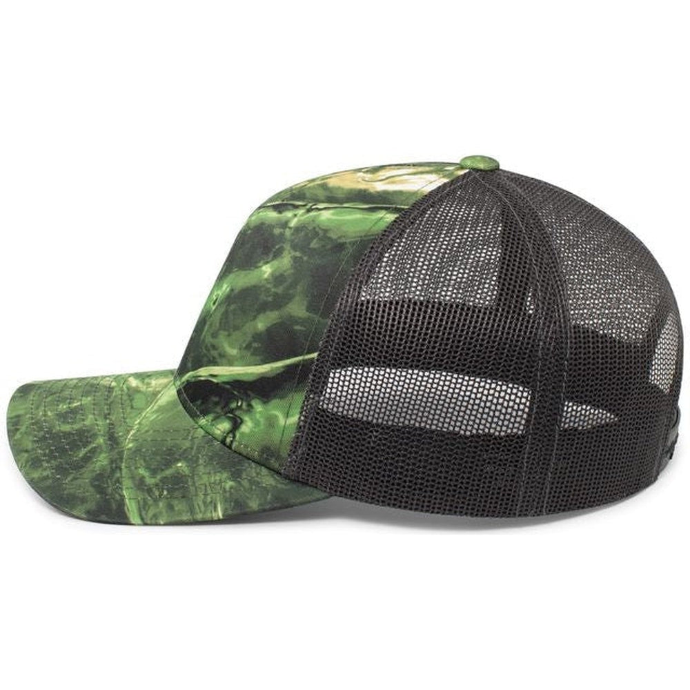 no-logo Pacific Headwear Mossy Oak Trucker Snapback-Caps-Pacific Headwear-Thread Logic 