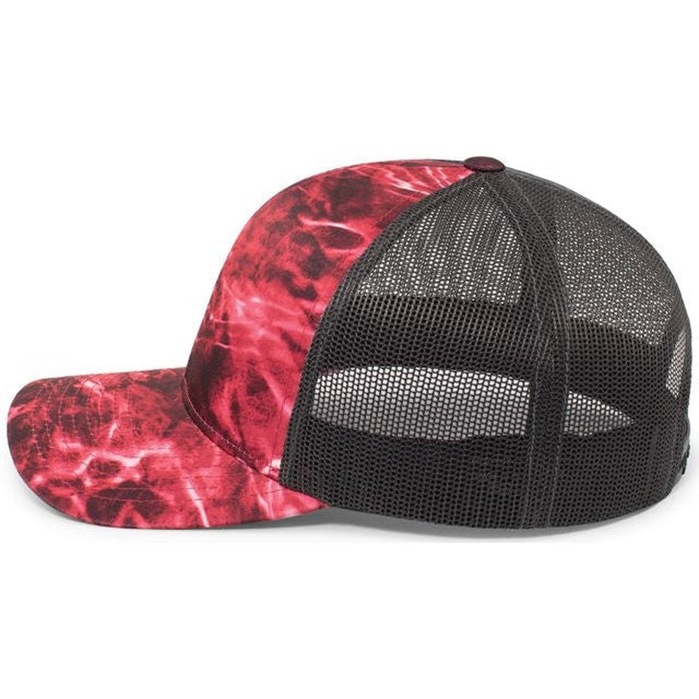 no-logo Pacific Headwear Mossy Oak Trucker Snapback-Caps-Pacific Headwear-Thread Logic 