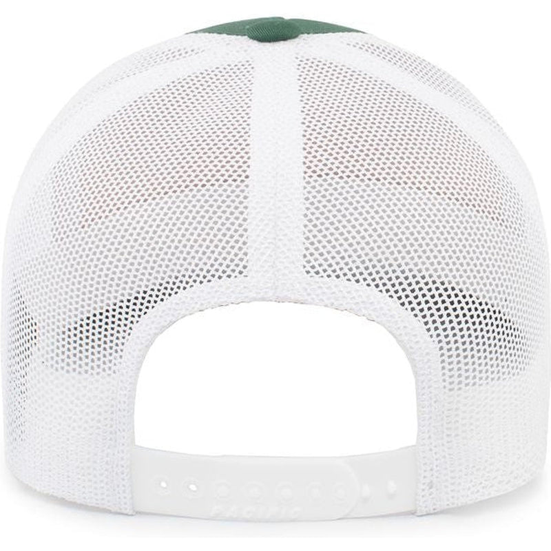 no-logo Pacific Headwear Perforated 5-Panel Trucker Snapback Cap-Caps-Pacific Headwear-Thread Logic 