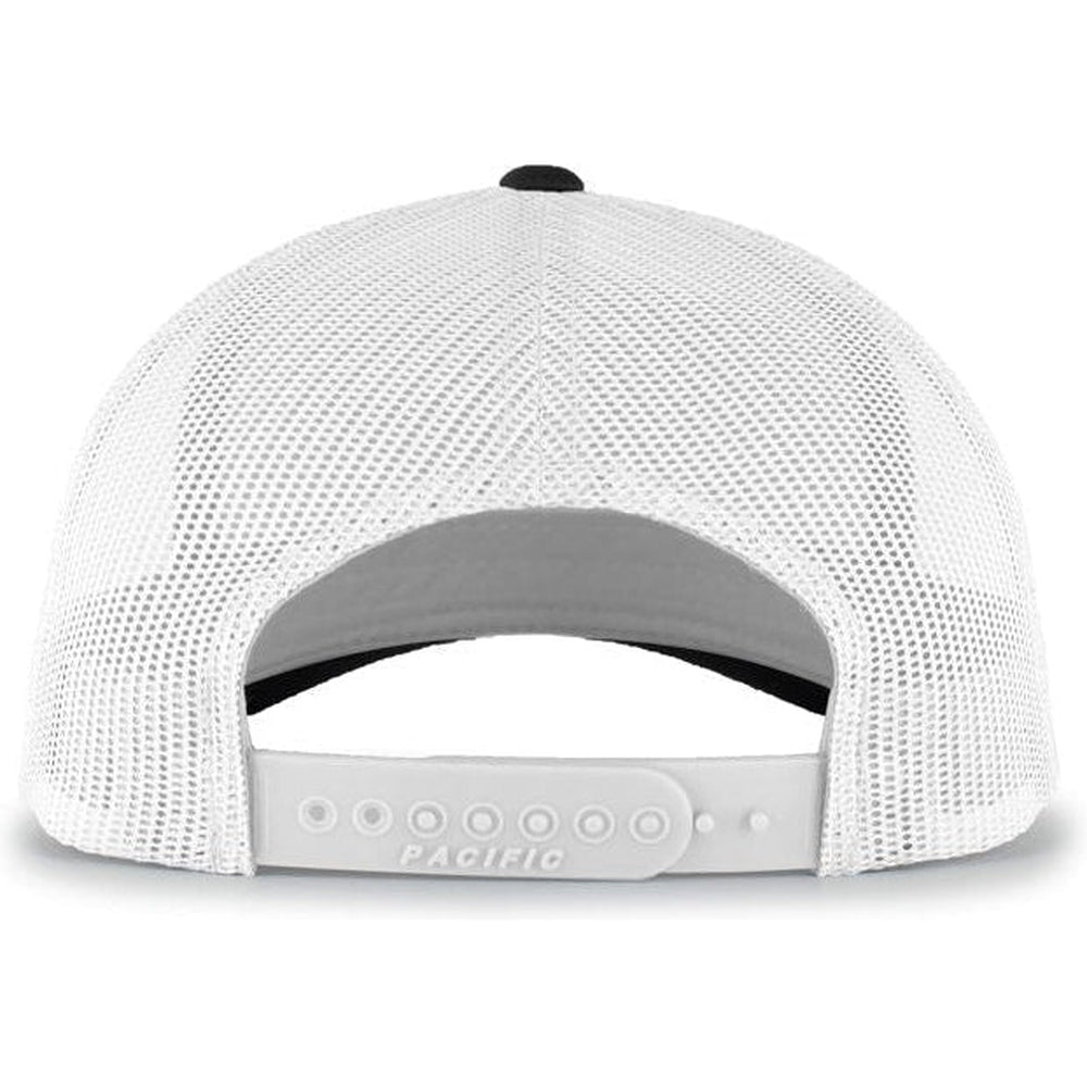 no-logo Pacific Headwear Perforated 5-Panel Trucker Snapback Cap-Caps-Pacific Headwear-Thread Logic 