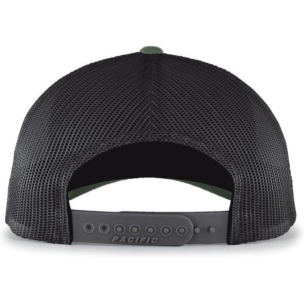 no-logo Pacific Headwear Perforated 5-Panel Trucker Snapback Cap-Caps-Pacific Headwear-Thread Logic 