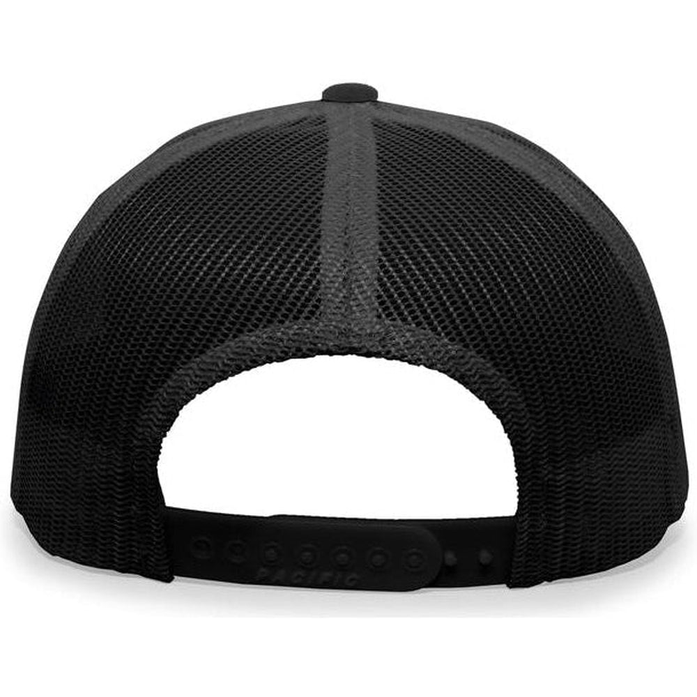 no-logo Pacific Headwear Trucker Snapback Cap-Caps-Pacific Headwear-Thread Logic 