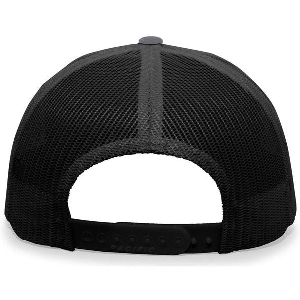 no-logo Pacific Headwear Trucker Snapback Cap-Caps-Pacific Headwear-Thread Logic 