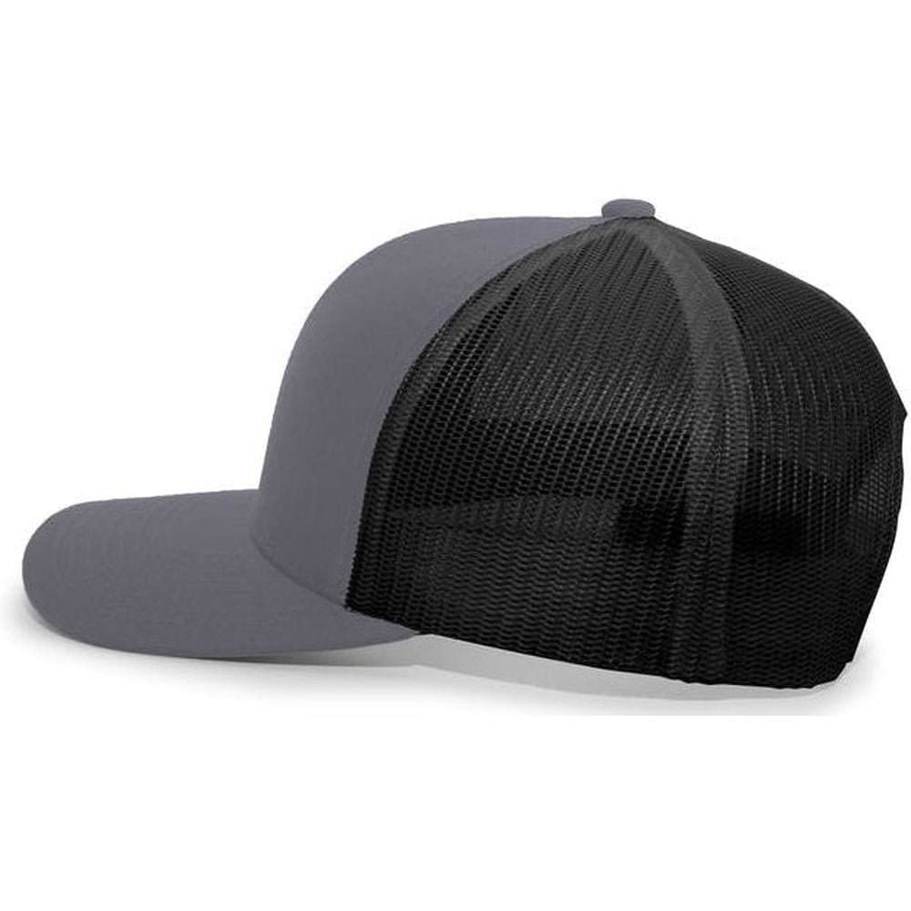no-logo Pacific Headwear Trucker Snapback Cap-Caps-Pacific Headwear-Thread Logic 