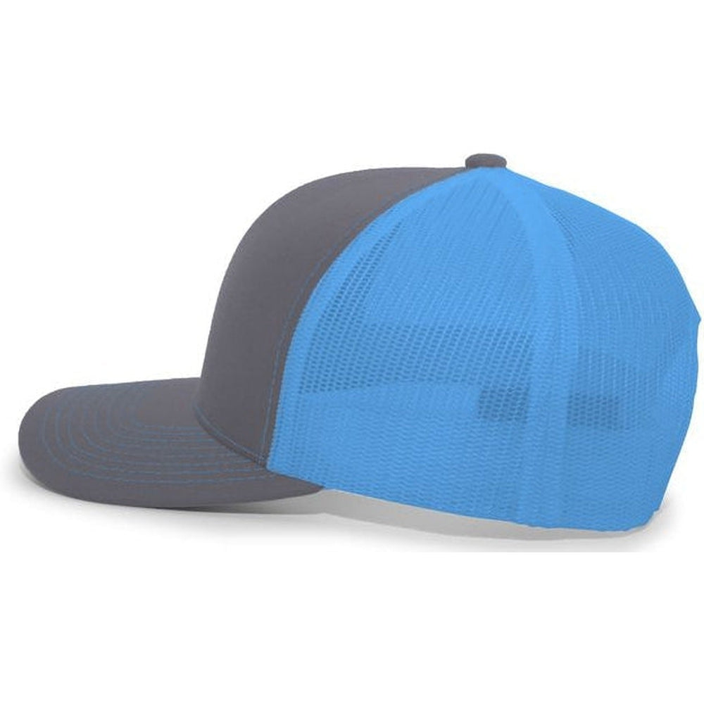no-logo Pacific Headwear Trucker Snapback Cap-Caps-Pacific Headwear-Thread Logic 