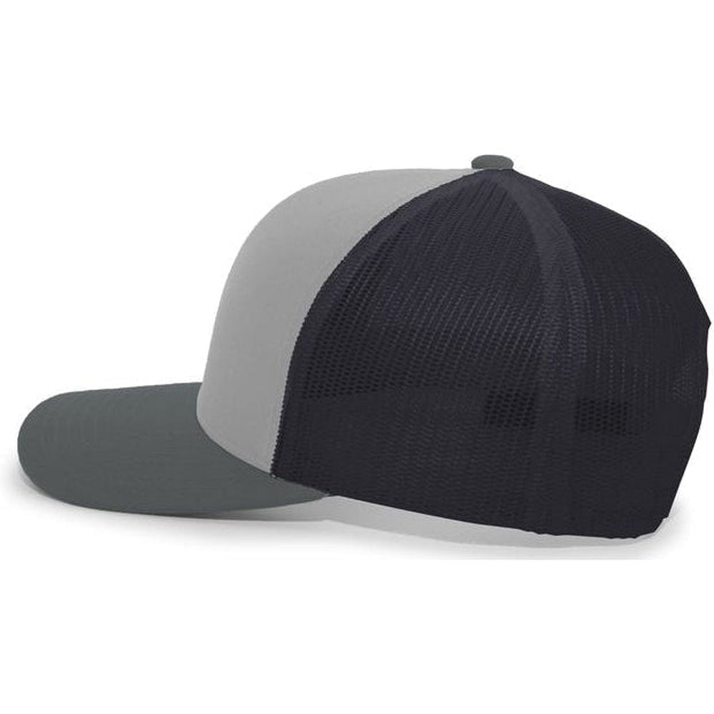 no-logo Pacific Headwear Trucker Snapback Cap-Caps-Pacific Headwear-Thread Logic 
