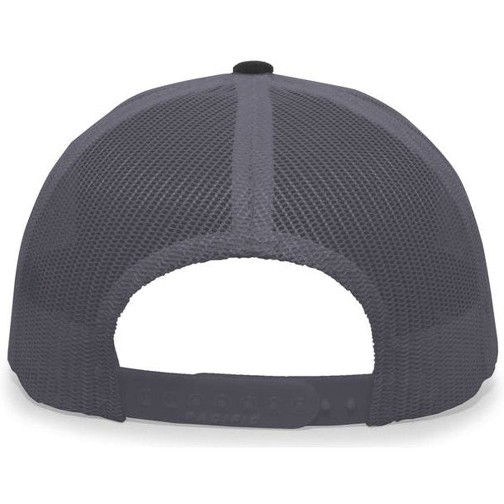 no-logo Pacific Headwear Trucker Snapback Cap-Caps-Pacific Headwear-Thread Logic 