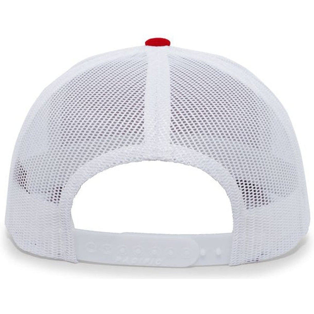 no-logo Pacific Headwear Trucker Snapback Cap-Caps-Pacific Headwear-Thread Logic 