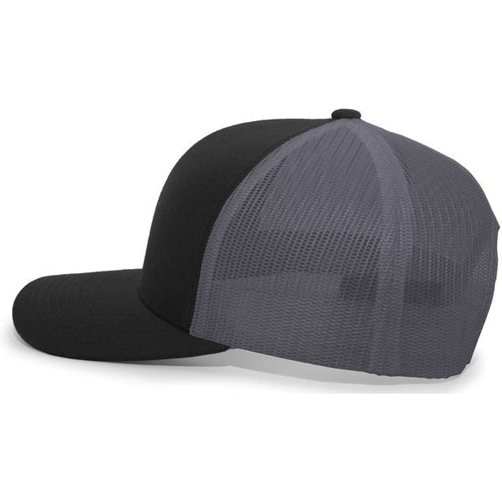 no-logo Pacific Headwear Trucker Snapback Cap-Caps-Pacific Headwear-Thread Logic 