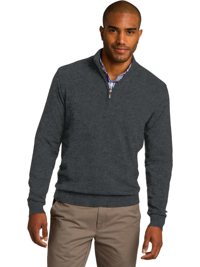 no-logo Port Authority 1/2-Zip Sweater-Regular-Port Authority-Thread Logic