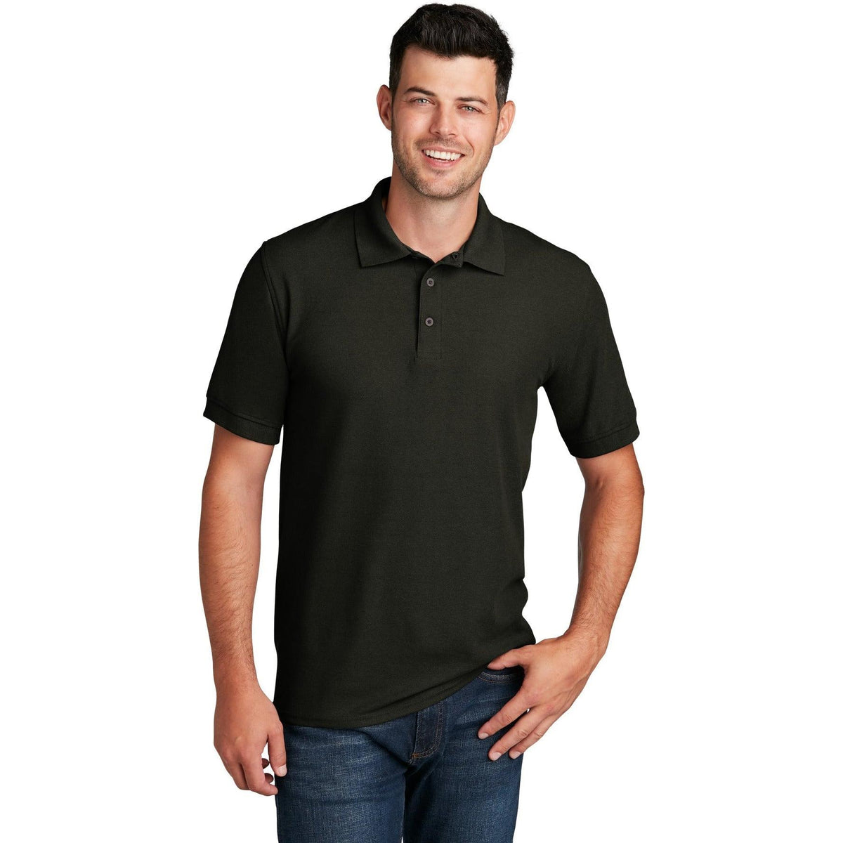 no-logo Port & Co Core Blend Pique Polo Shirt-Regular-Port Authority-Thread Logic