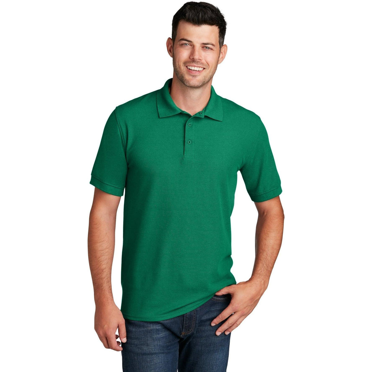 no-logo Port & Co Core Blend Pique Polo Shirt-Regular-Port Authority-Thread Logic