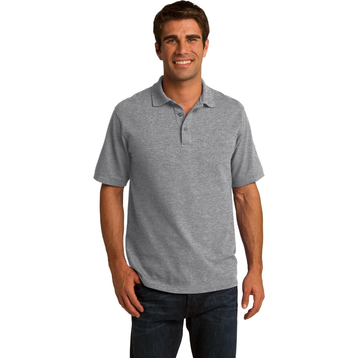 no-logo Port & Co Core Blend Pique Polo Shirt-Regular-Port Authority-Thread Logic
