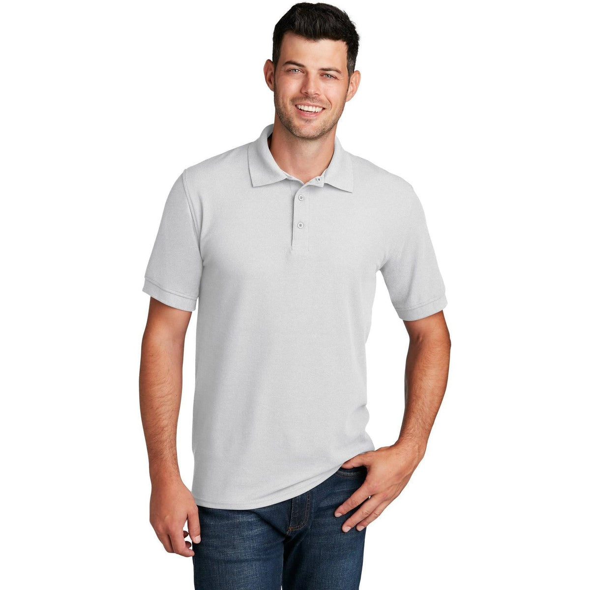no-logo Port & Co Core Blend Pique Polo Shirt-Regular-Port Authority-Thread Logic