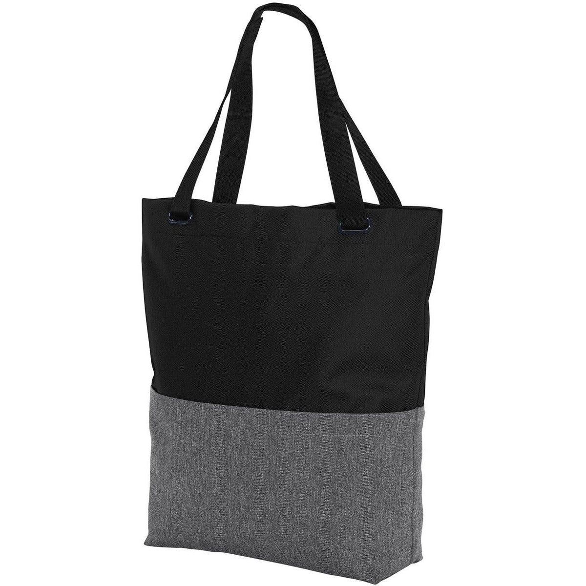 no-logo Port Authority Access Convertible Tote-Regular-Port Authority-Heather Grey/Black-Thread Logic
