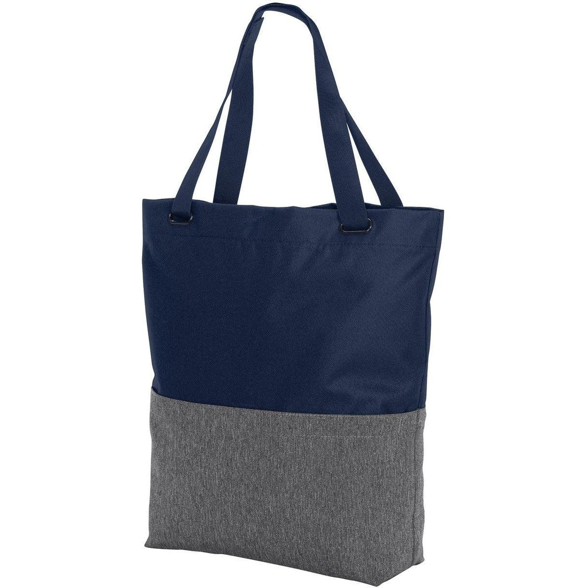 no-logo Port Authority Access Convertible Tote-Regular-Port Authority-Heather Grey/River Blue Navy-Thread Logic