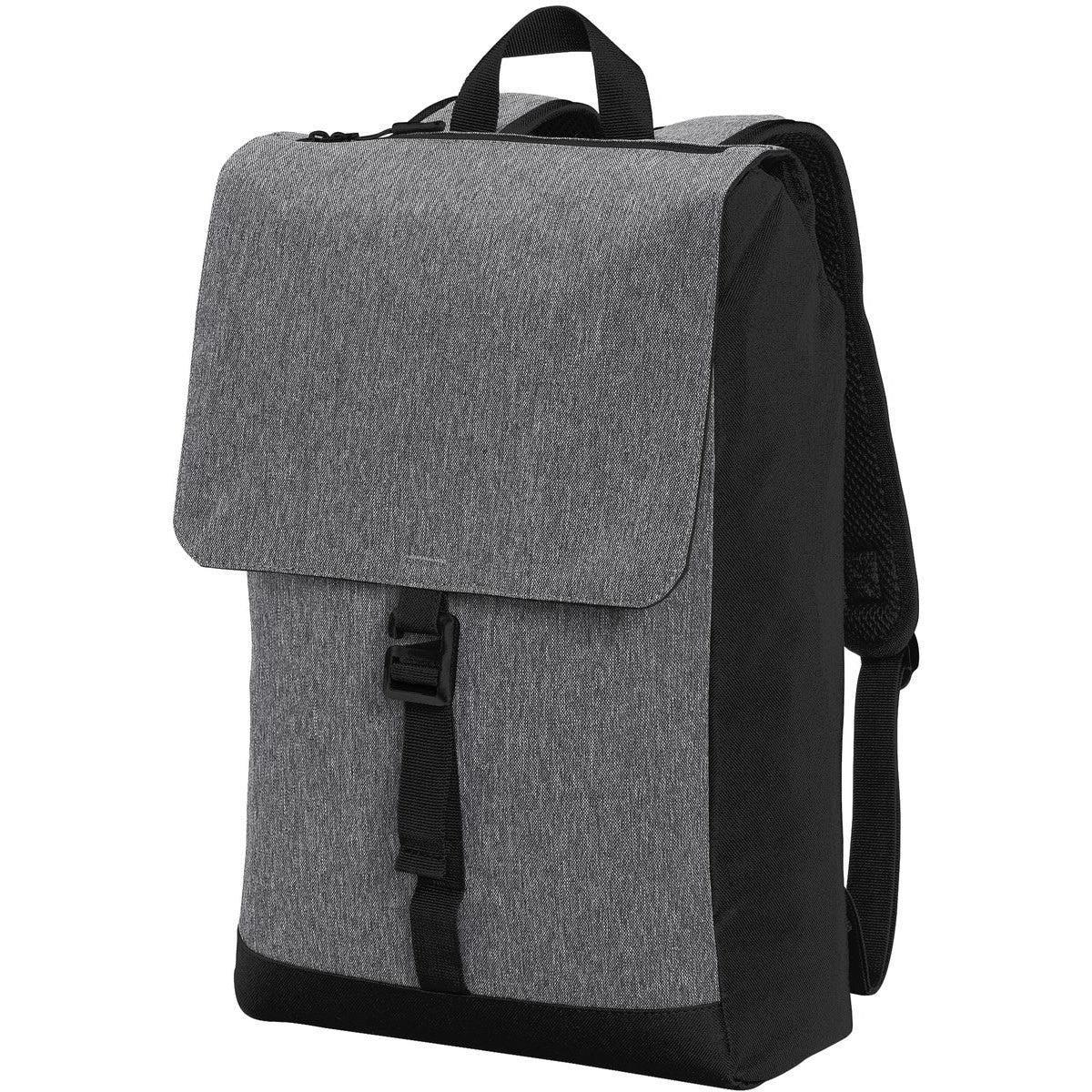 no-logo Port Authority Access Rucksack-Regular-Port Authority-Heather Grey/Black-Thread Logic