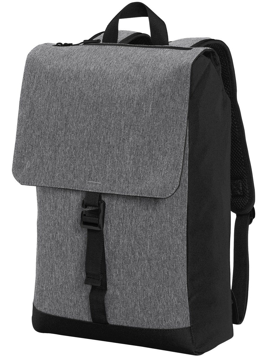 no-logo Port Authority Access Rucksack-Regular-Port Authority-Heather Grey/Black-Thread Logic