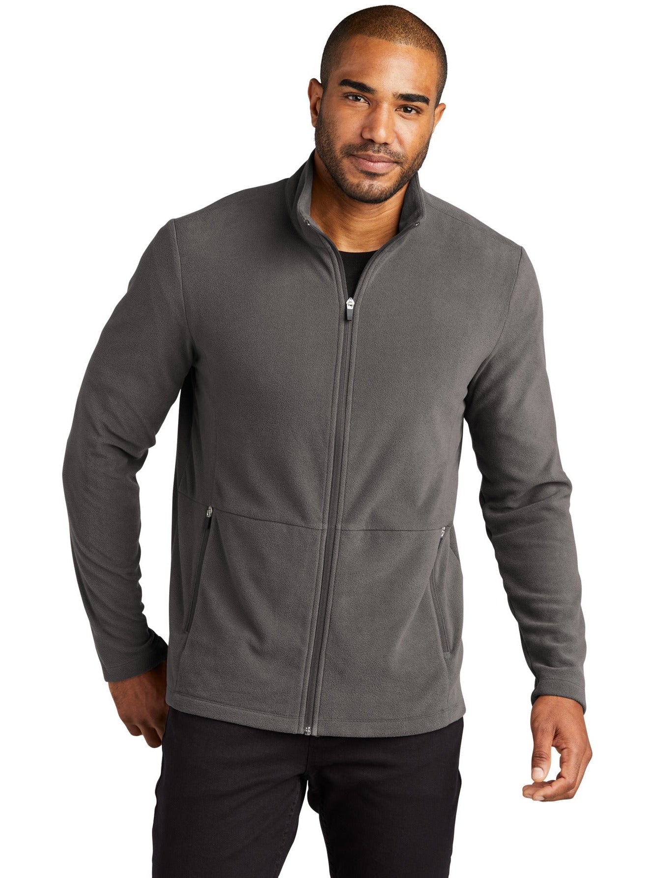 no-logo Port Authority Accord Microfleece Jacket-Regular-Port Authority-Thread Logic