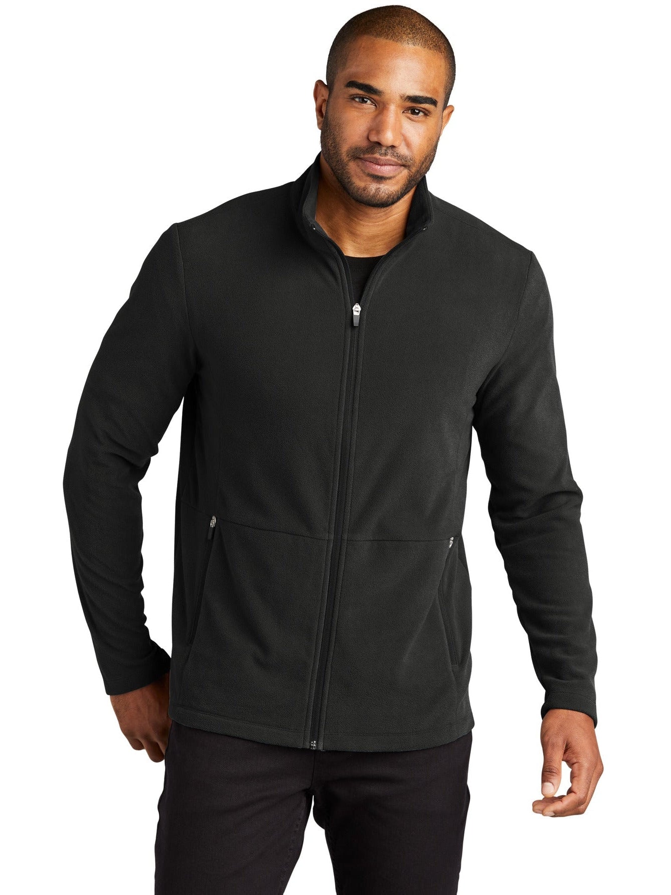 no-logo Port Authority Accord Microfleece Jacket-Regular-Port Authority-Thread Logic
