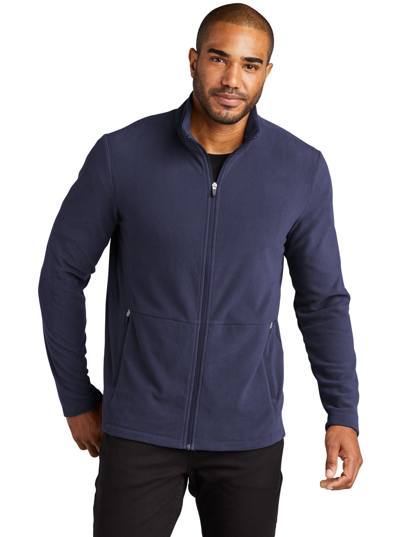 no-logo Port Authority Accord Microfleece Jacket-Regular-Port Authority-Thread Logic