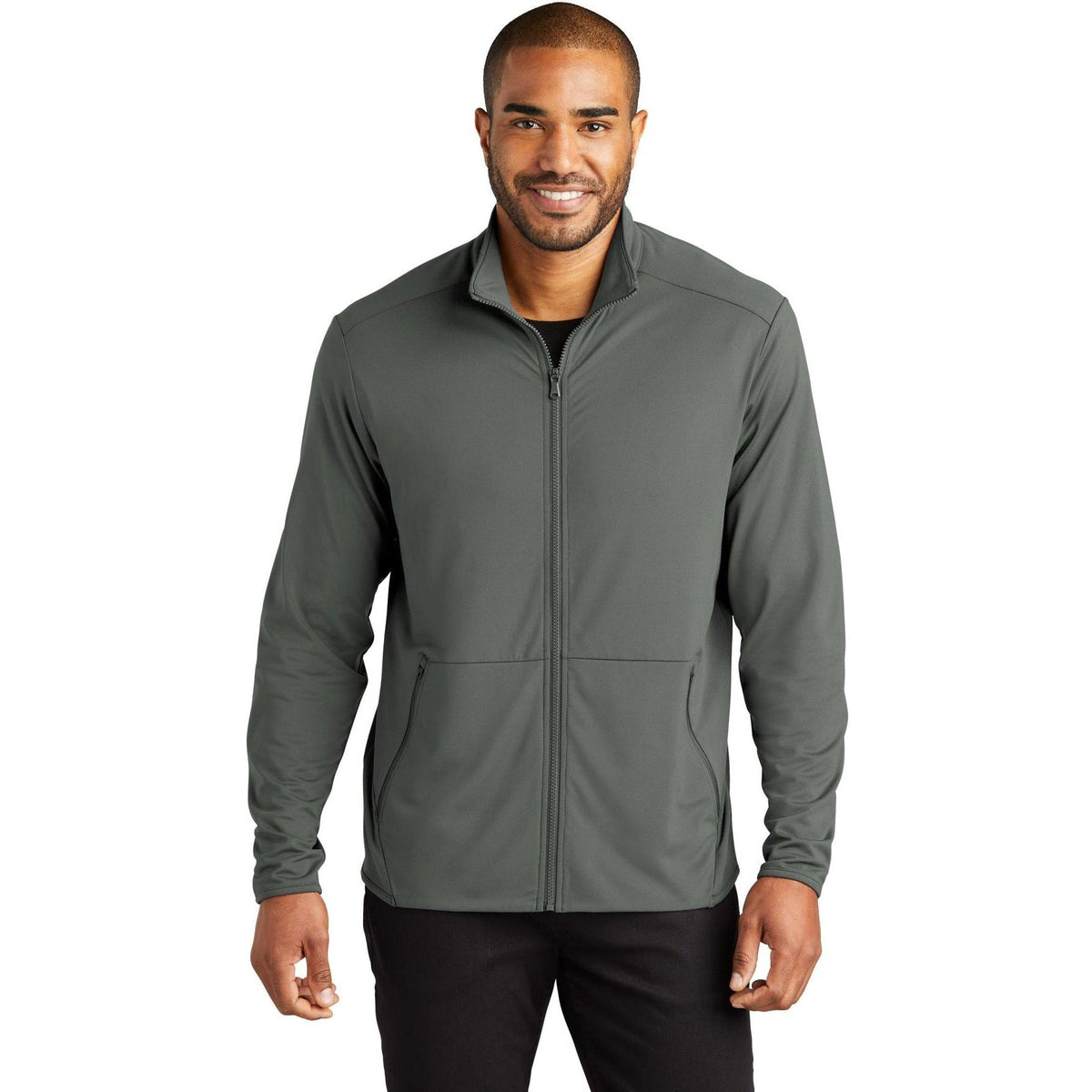 no-logo Port Authority Accord Stretch Fleece Full-Zip-Regular-Port Authority-Thread Logic