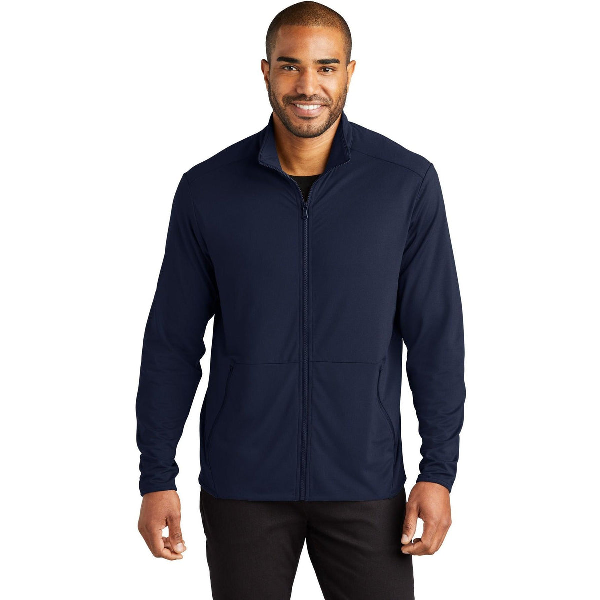 no-logo Port Authority Accord Stretch Fleece Full-Zip-Regular-Port Authority-Thread Logic