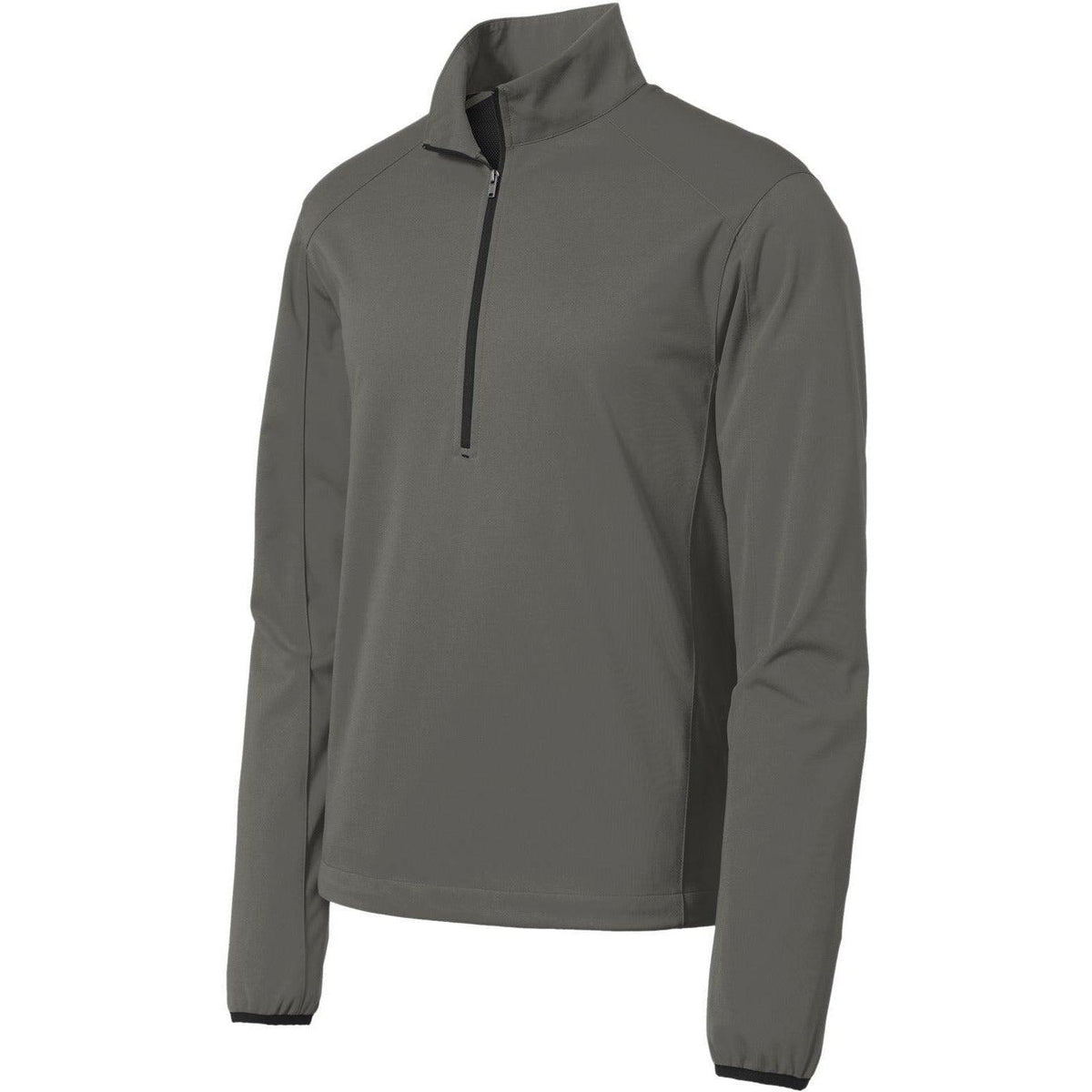 no-logo Port Authority Active 1/2 Zip Lightweight Soft Shell Jacket-Regular-Port Authority-Grey Steel-S-Thread Logic