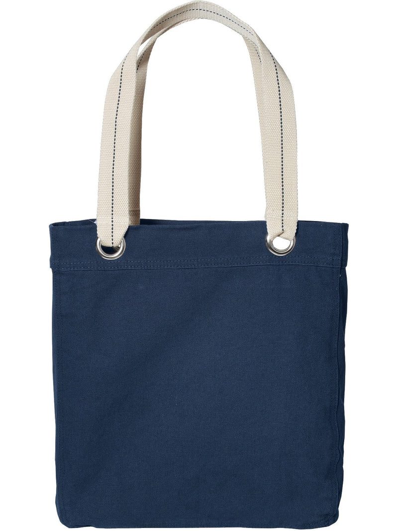 Port Authority Allie Tote-Regular-Port Authority-Navy/Chili Red-Thread Logic