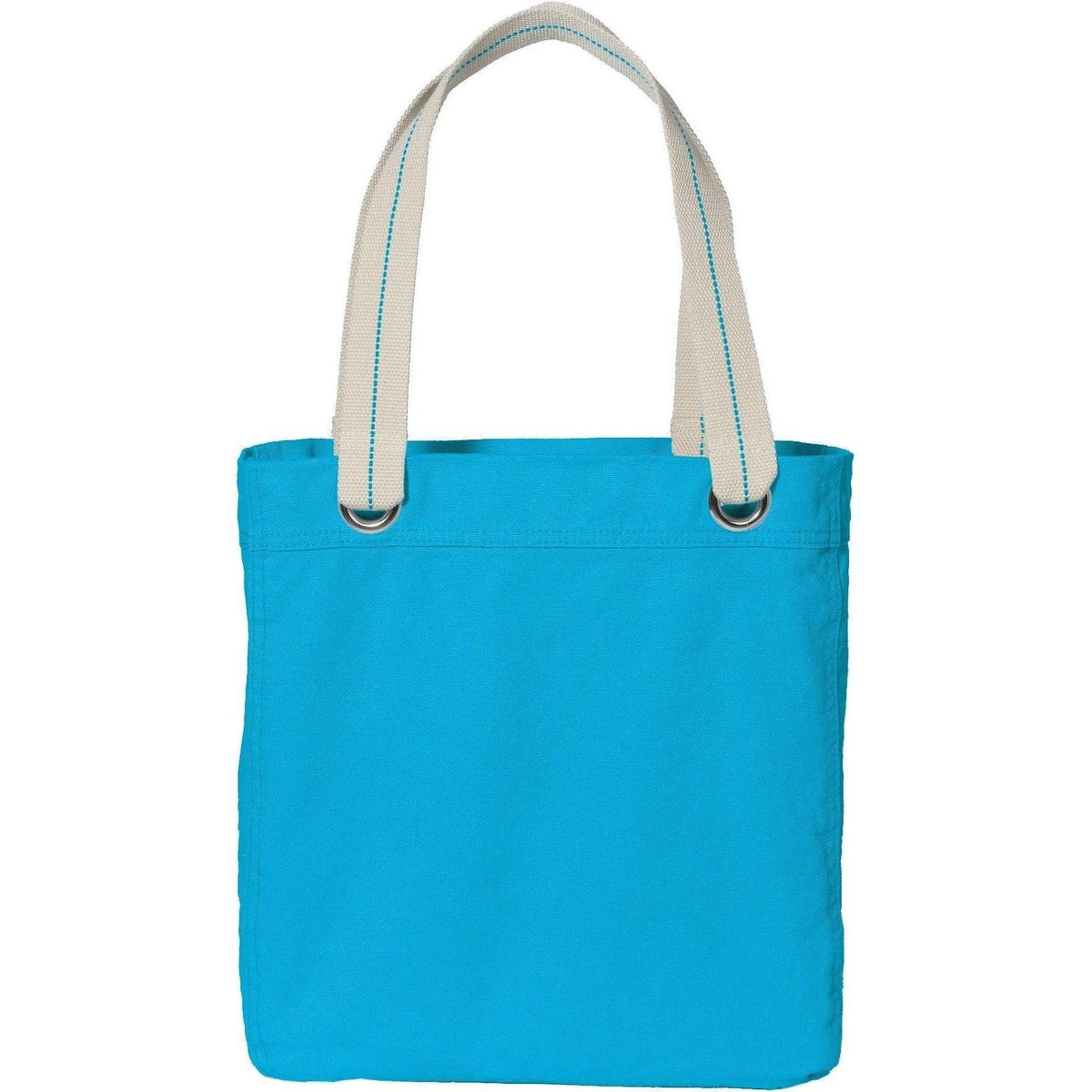 no-logo Port Authority Allie Tote-Regular-Port Authority-Turquoise/Shock Lime-Thread Logic