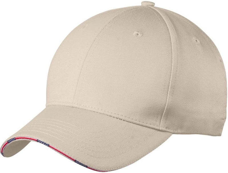 no-logo Port Authority Americana Flag Sandwich Cap-Regular-Port Authority-Thread Logic 