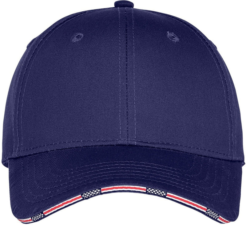 Port Authority Americana Flag Sandwich Cap-Regular-Port Authority-Blue Crush-OSFA-Thread Logic 