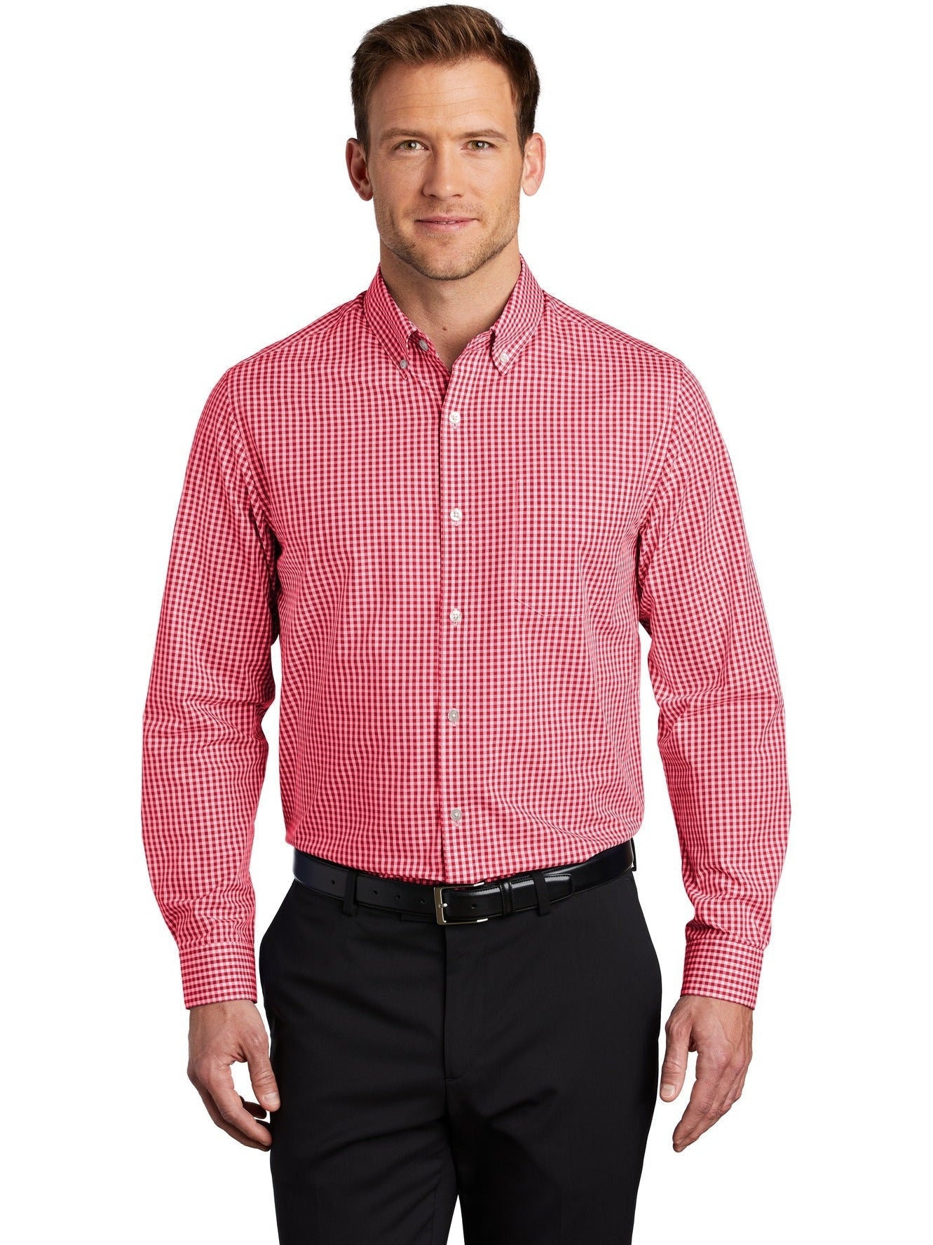 no-logo Port Authority Broadcloth Gingham Easy Care Shirt-Regular-Port Authority-Thread Logic