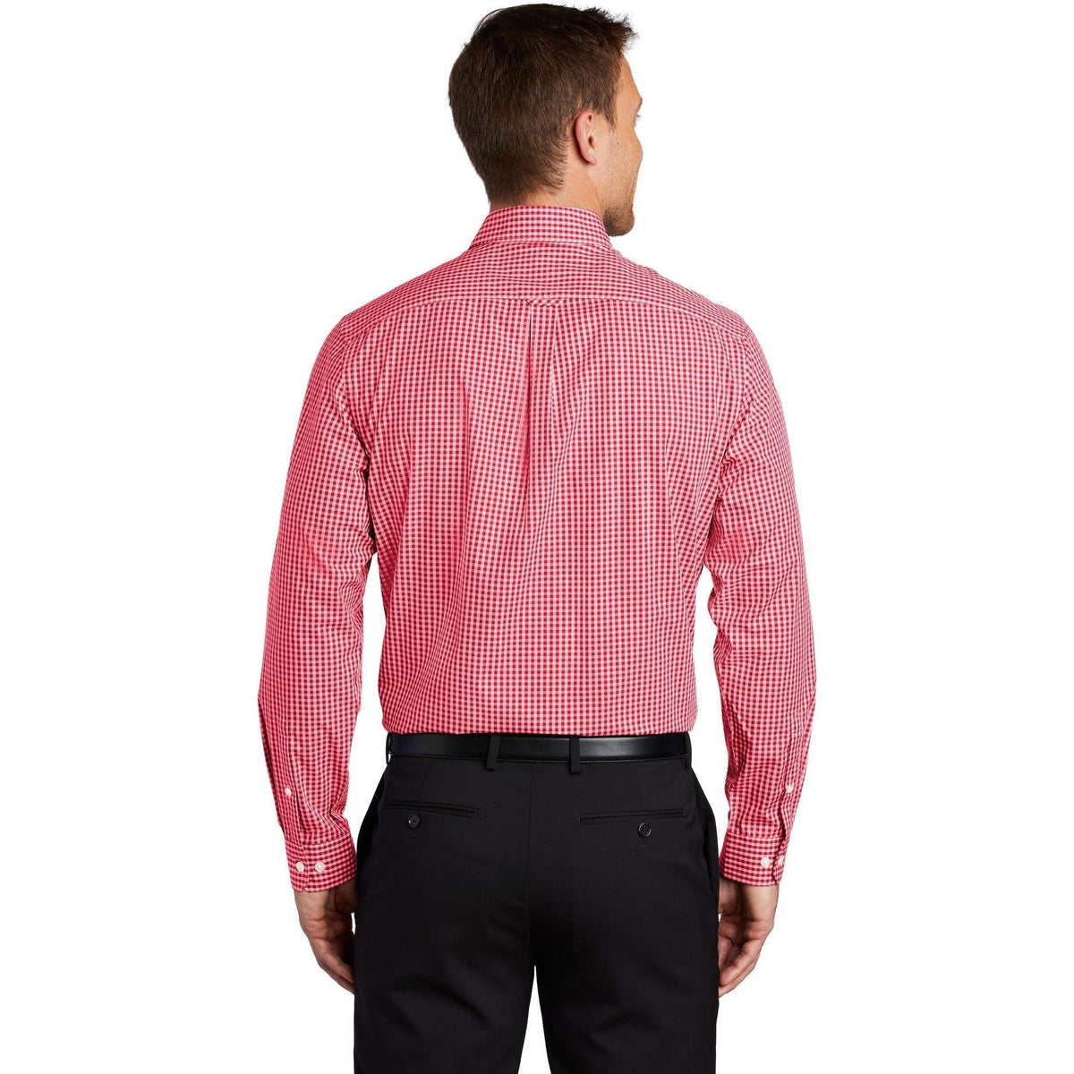 no-logo Port Authority Broadcloth Gingham Easy Care Shirt-Dress Shirts-Port Authority-Thread Logic