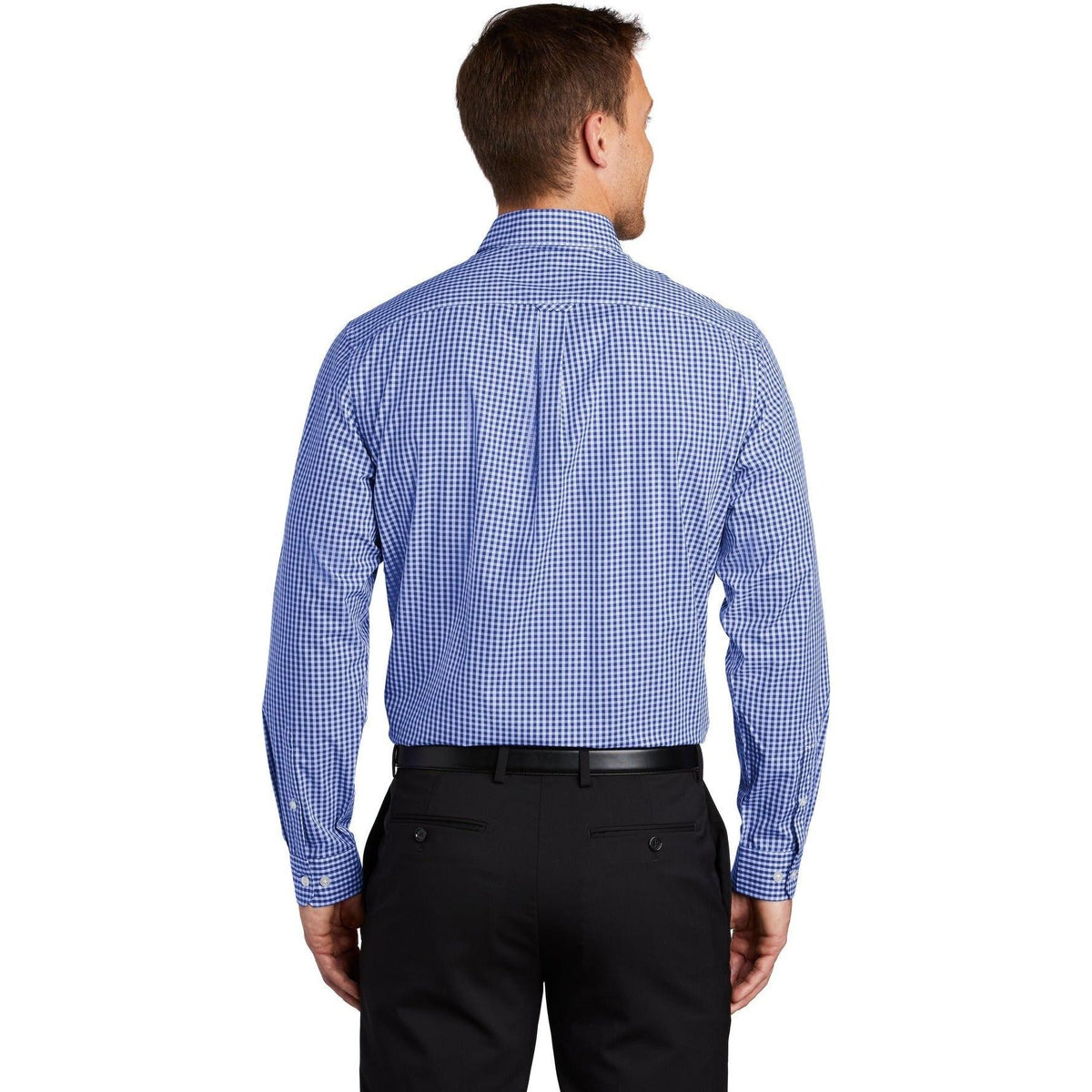 no-logo Port Authority Broadcloth Gingham Easy Care Shirt-Dress Shirts-Port Authority-Thread Logic