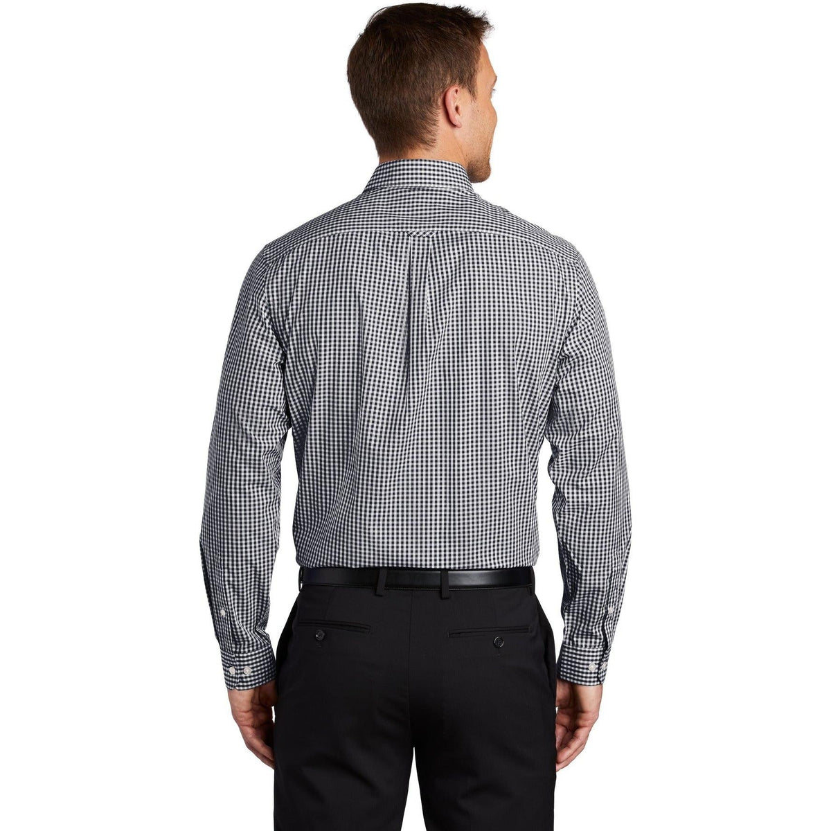 no-logo Port Authority Broadcloth Gingham Easy Care Shirt-Dress Shirts-Port Authority-Thread Logic