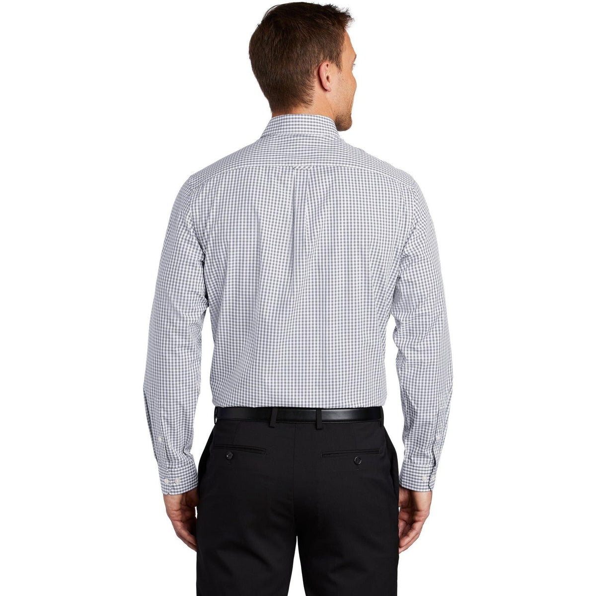 no-logo Port Authority Broadcloth Gingham Easy Care Shirt-Dress Shirts-Port Authority-Thread Logic