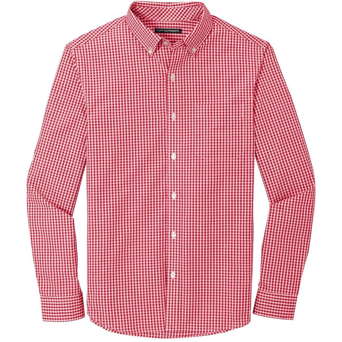 no-logo Port Authority Broadcloth Gingham Easy Care Shirt-Dress Shirts-Port Authority-Thread Logic