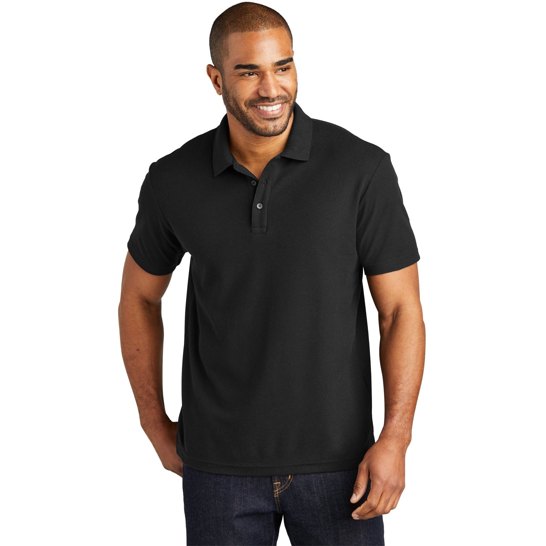 no-logo Port Authority C-Free Cotton Blend Pique Polo-Apparel-Port Authority-Thread Logic