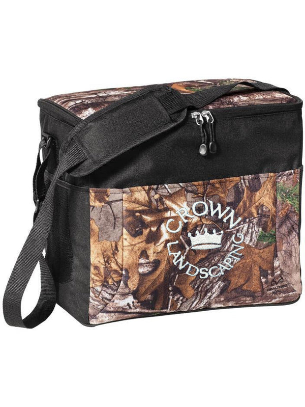 no-logo Port Authority Camouflage 24-Can Cube Cooler-Regular-Port Authority-Realtree Xtra/Black-Thread Logic