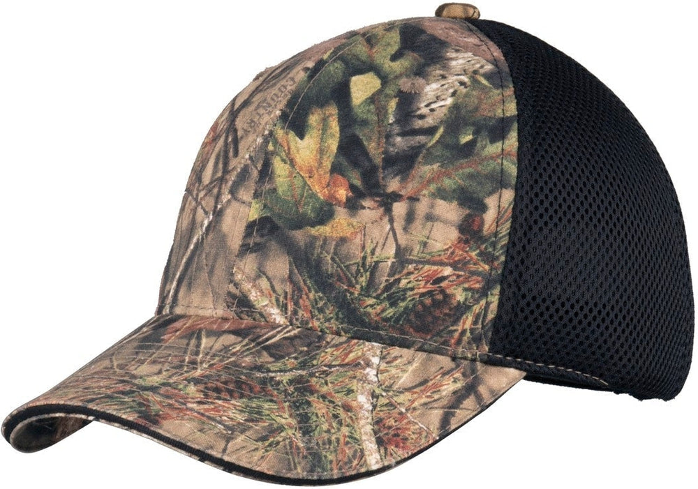 no-logo Port Authority Camouflage Cap With Air Mesh Back-Regular-Port Authority-Mossy Oak Break-Up Country/Black Mesh-OSFA-Thread Logic 