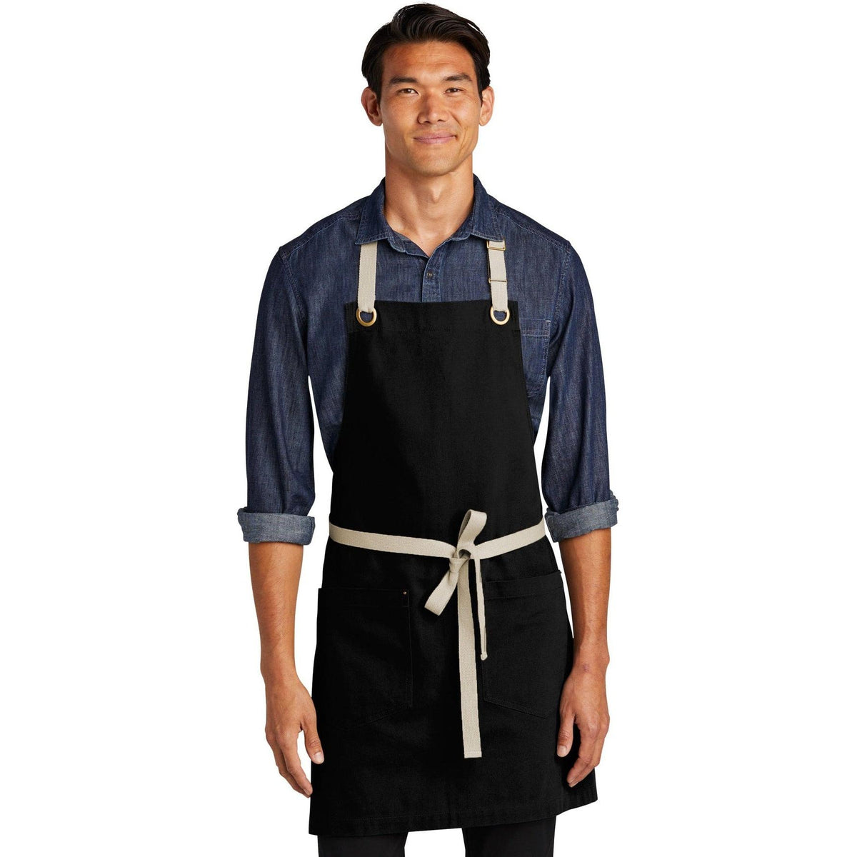 no-logo Port Authority Canvas Full-Length Two-Pocket Apron-Regular-Port Authority-Thread Logic