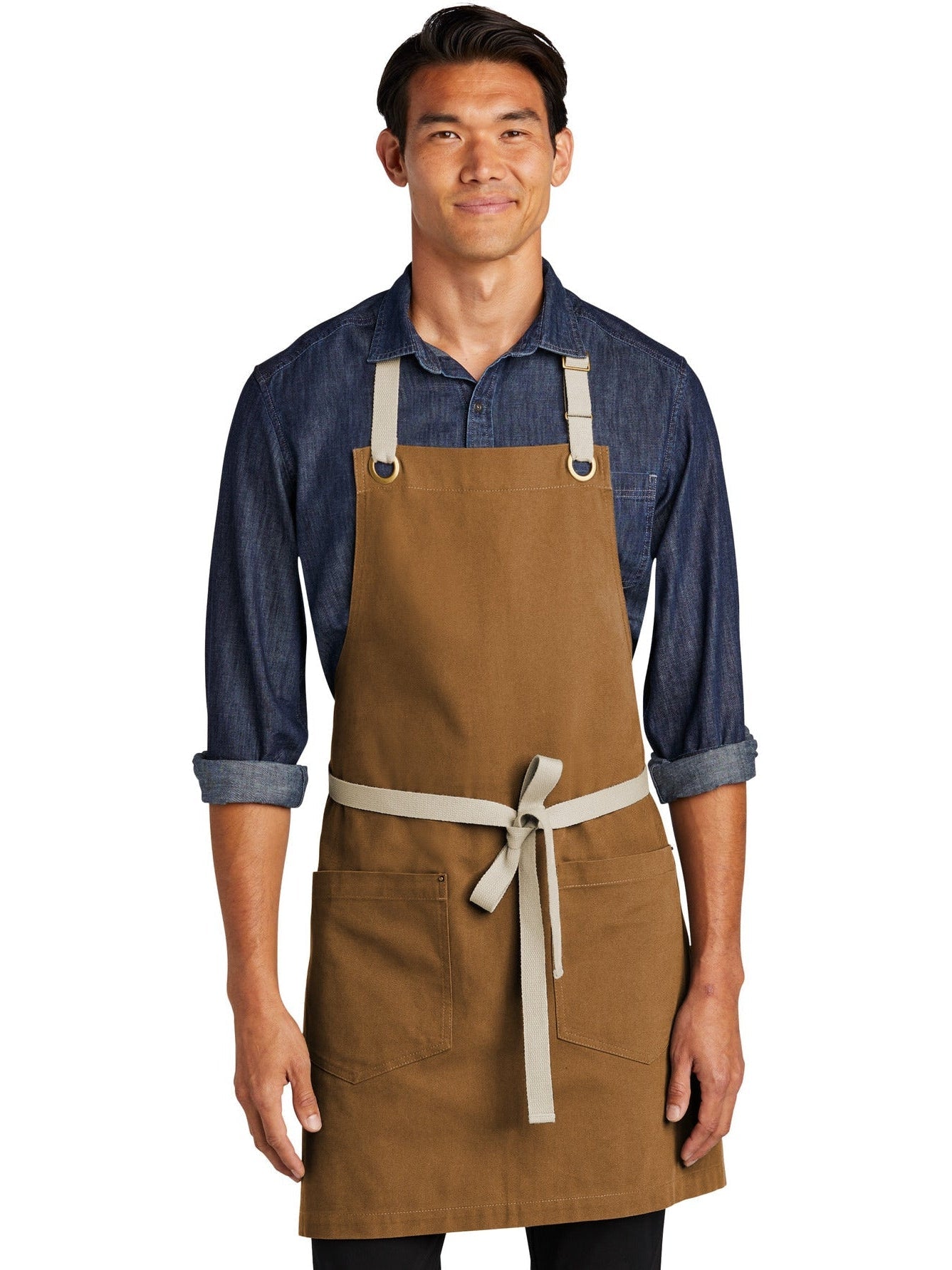 no-logo Port Authority Canvas Full-Length Two-Pocket Apron-Regular-Port Authority-Thread Logic
