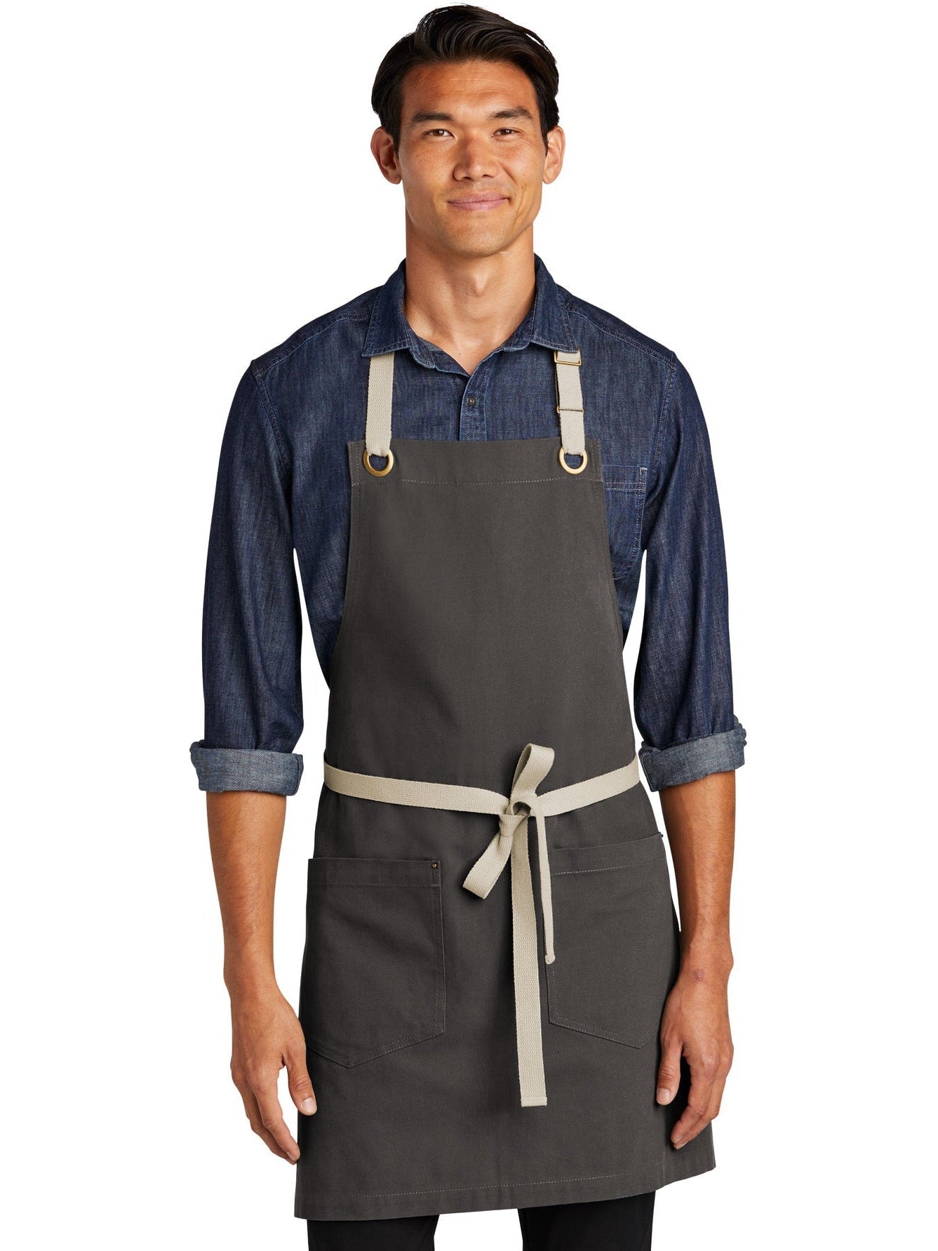 no-logo Port Authority Canvas Full-Length Two-Pocket Apron-Regular-Port Authority-Thread Logic