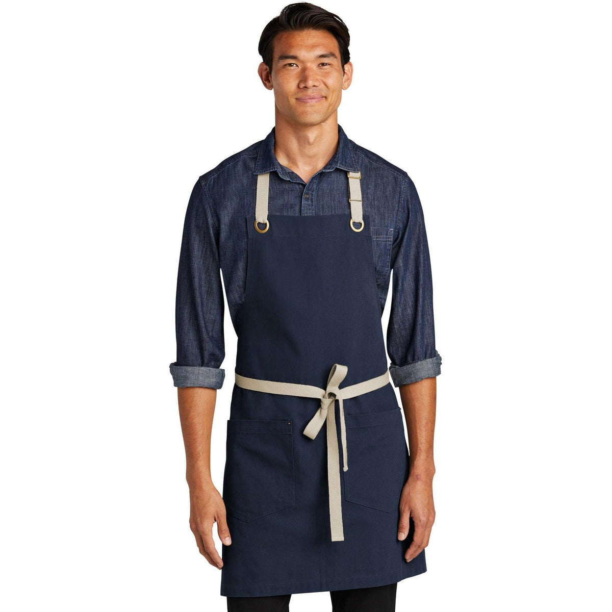 no-logo Port Authority Canvas Full-Length Two-Pocket Apron-Regular-Port Authority-Thread Logic