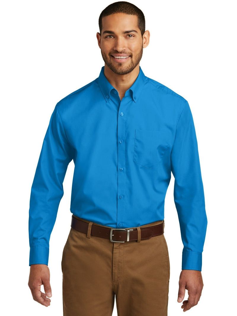 no-logo Port Authority Carefree Poplin Shirt-Regular-Port Authority-Thread Logic