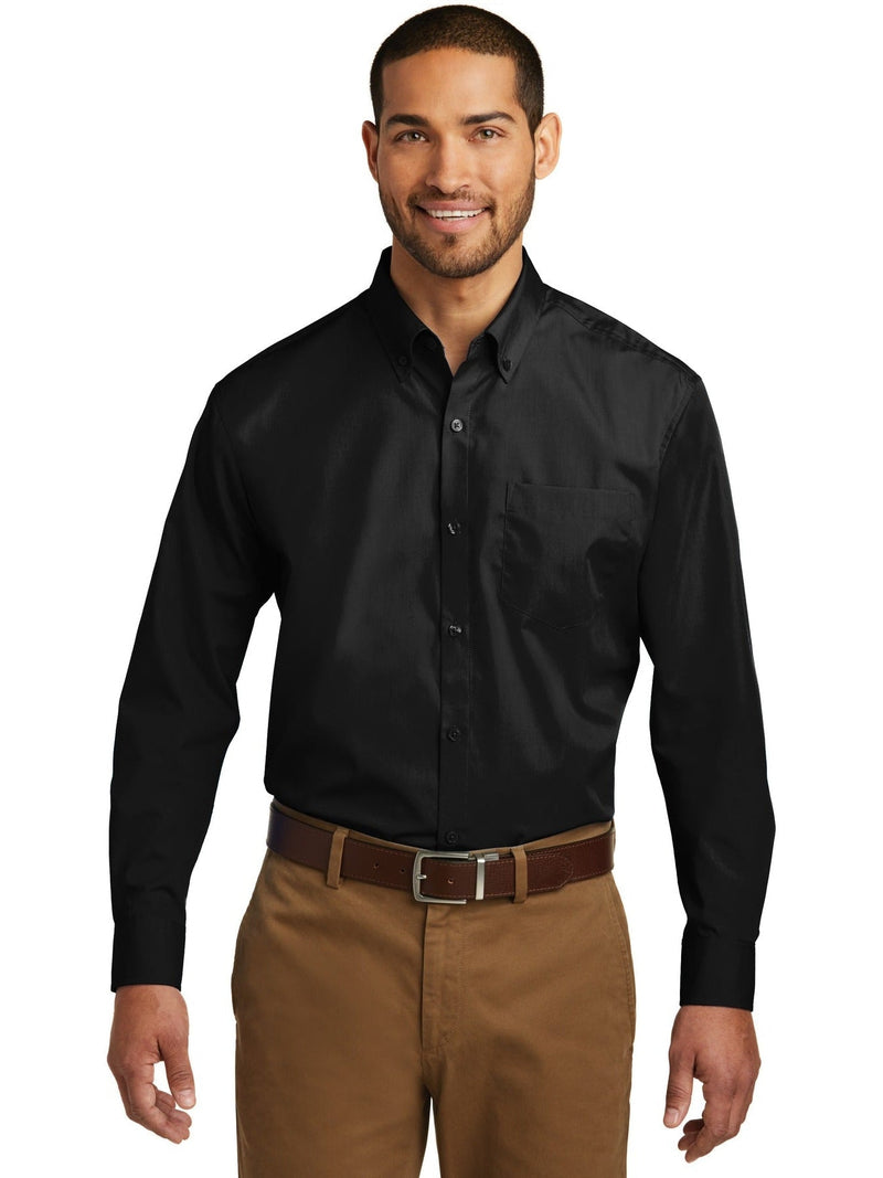 no-logo Port Authority Carefree Poplin Shirt-Regular-Port Authority-Thread Logic